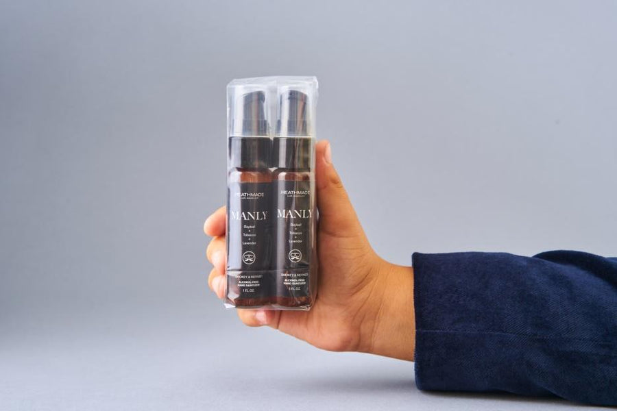 Manly Hand Sanitizer 4-pack